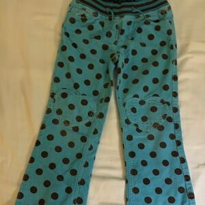 Mini Boden Blue Polka Dot Kids Casual Bottoms